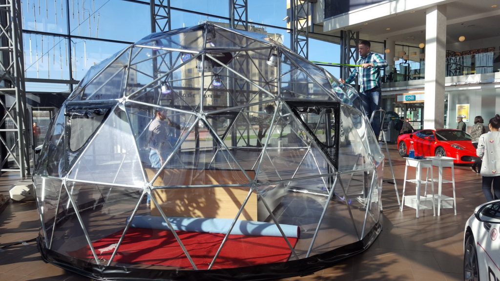 20m2 TRANSPARENT Ø5m ICO F3 H3m · 2