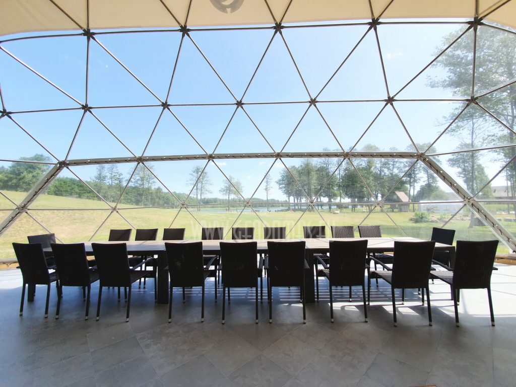 254m2 GLAMPING Ø18m ICO F6 H6,5m · 6