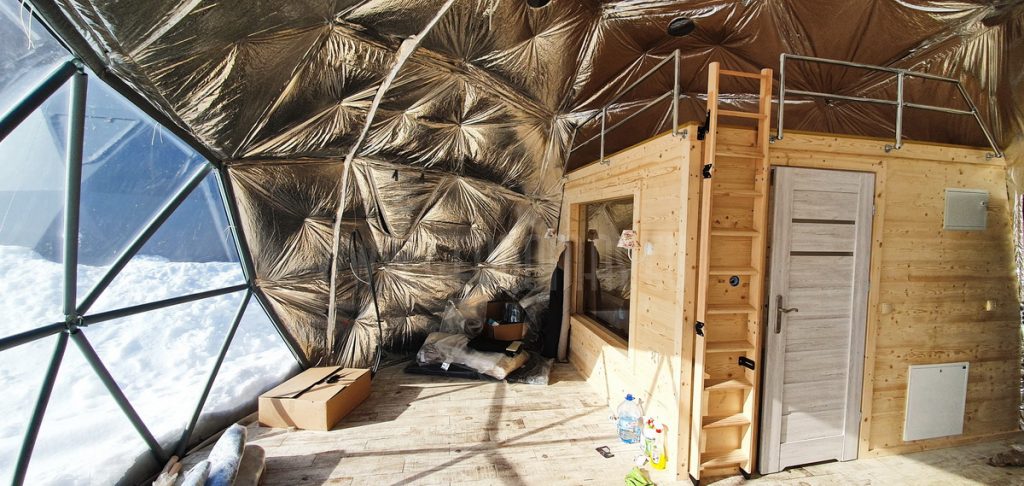 50m2 GLAMPING Ø8m ICO F4+ H5,2m · 20