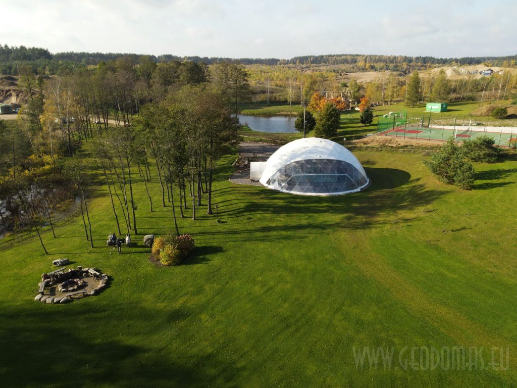 254m2 GLAMPING Ø18m ICO F6 H6,5m · 2