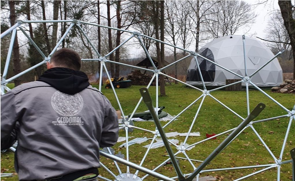 7m2 CRYSTAL DOME Ø3m H4m | BASIC SET · 3