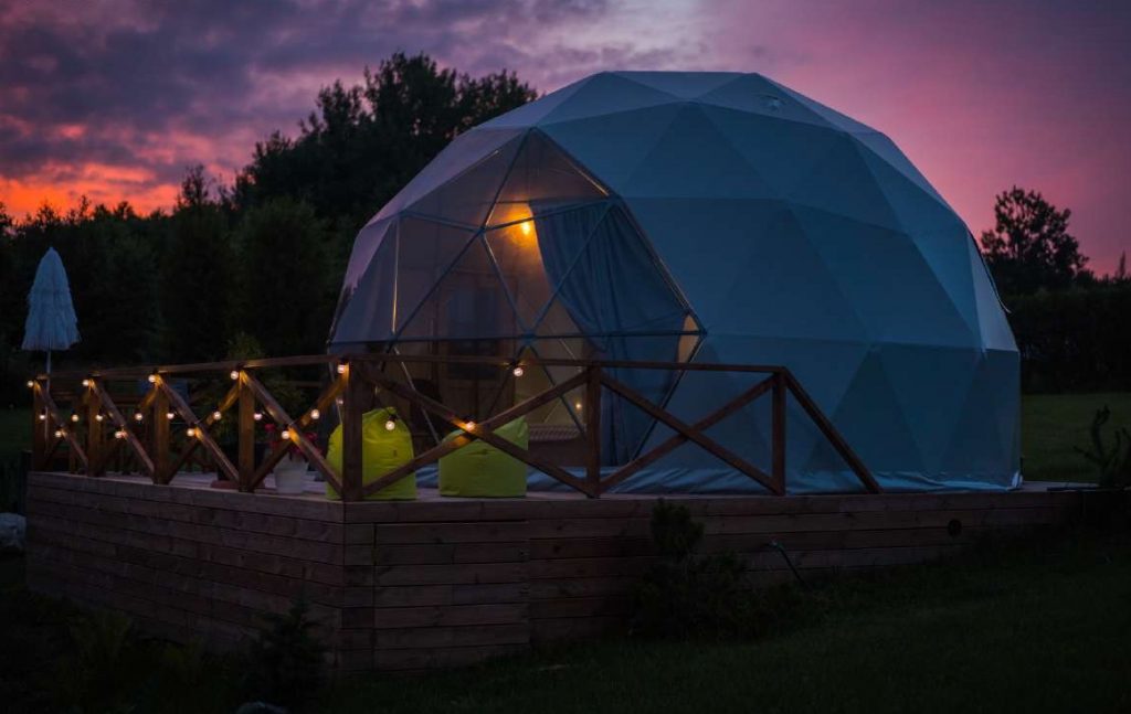28m2 GLAMPING Ø6m ICO F3 H3,6m · 3