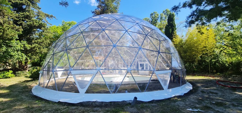 130m2 TRANSPARENT Ø13m ICO F4 H6,5m · 2