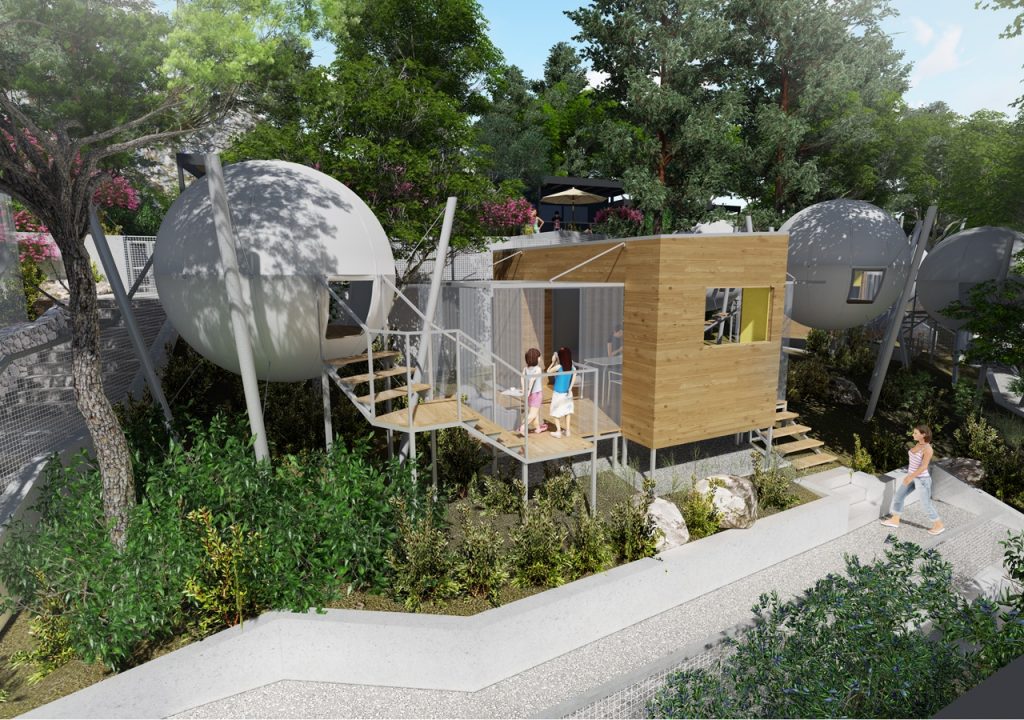 4m2 COCOON TREE Ø2,3m H4m | BASIC SET · 8