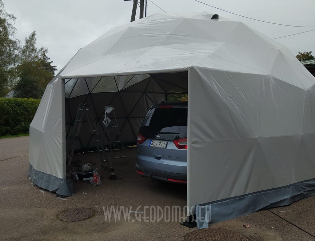 50m2 GARAGE GLAMPING Ø8m ICO F4 H4m · 3