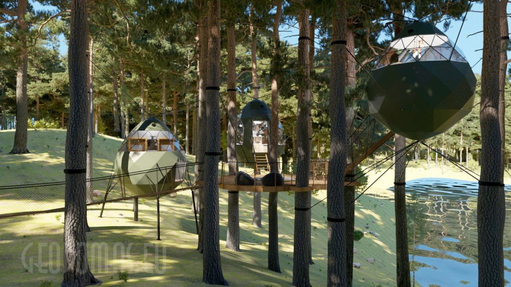 20m2 SUSPENDED TERRACE | TREE VILLAGE KIT · 10